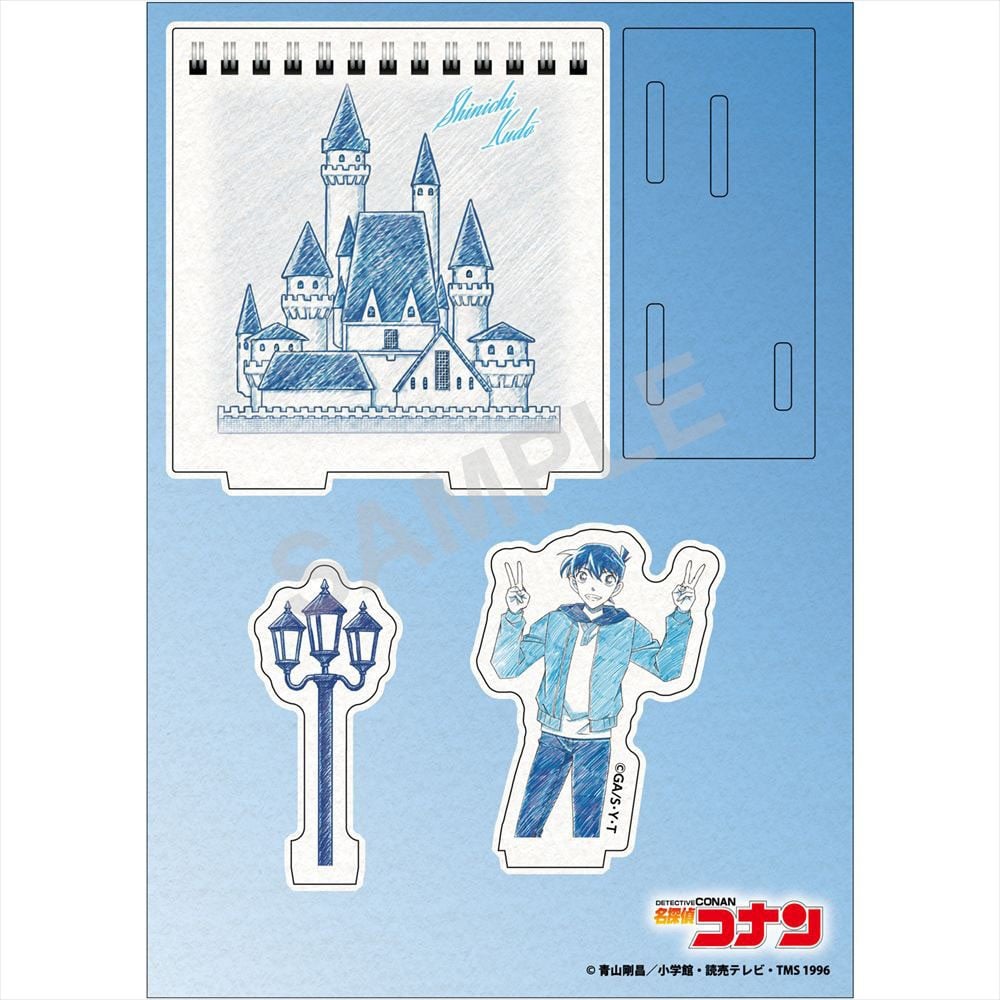 Zeroji-akuto Detective Conan Pencil Art Wooden Diorama Collection Shinichi Kudo Bild 3
