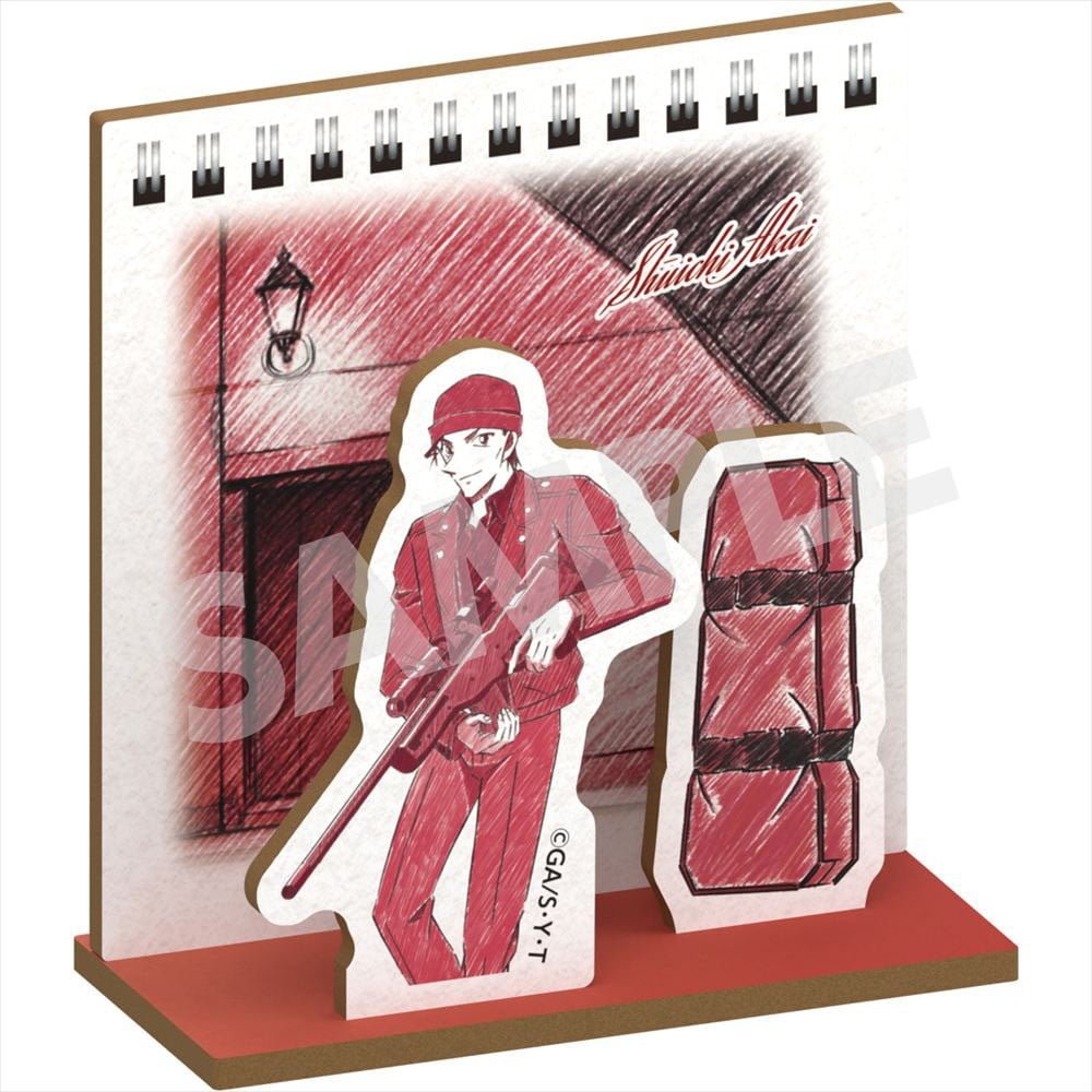 Zeroji-akuto Detective Conan Pencil Art Wooden Diorama Collection Shuichi Akai รูปภาพ 2