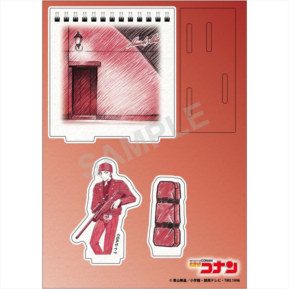 Zeroji-akuto Detective Conan Pencil Art Wooden Diorama Collection Shuichi Akai รูปภาพ 3