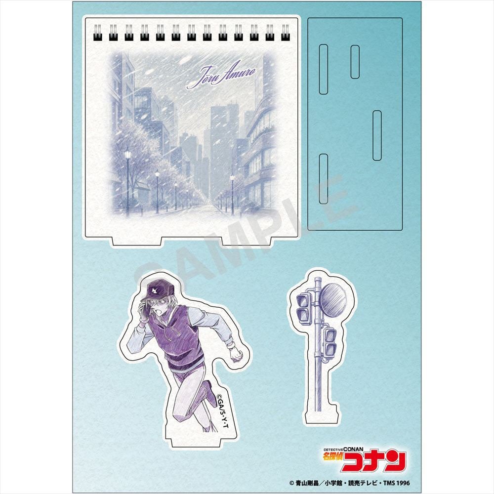 Zeroji-akuto Detective Conan Pencil Art Wooden Diorama Collection Toru Amuro รูปภาพ 3