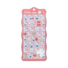 Sun-Star Stationery Bonbon Drop Sticker churukira Hello Kitty Red