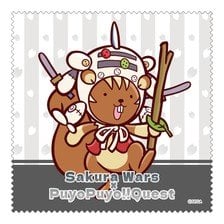 Midoccoly BEYOND(Midobiyo!) Puyo Puyo Cleaning Cloth Kobu Risu Sakura Wars Collaboration Illustration by Puyo Puyo!! Quest