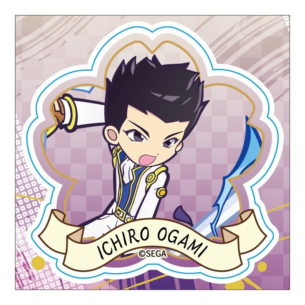 Midoccoly BEYOND(Midobiyo!) Puyo Puyo Weatherproof Sticker Ichiro Ogami Sakura Wars Collaboration Illustration by Puyo Puyo!! Quest รูปภาพ 2