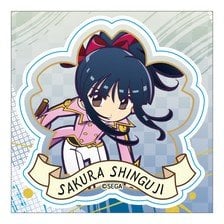 Midoccoly BEYOND(Midobiyo!) Puyo Puyo Weatherproof Sticker Sakura Shinguji Sakura Wars Collaboration Illustration by Puyo Puyo!! Quest รูปภาพ 1