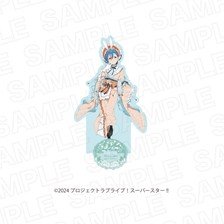 Leface Love Live! Superstar!! x Karaoke no Tetsujin -Hop, Step, Moon!- Newly Drawn Acrylic Stand Moon Viewing ver. Shiki Wakana 图片 1