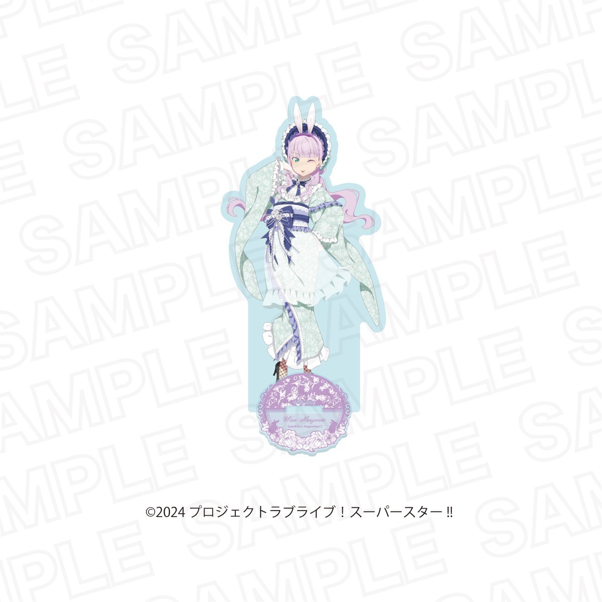 Leface Love Live! Superstar!! x Karaoke no Tetsujin -Hop, Step, Moon!- Newly Drawn Acrylic Stand Moon Viewing ver. Margarete Wien Bild 2