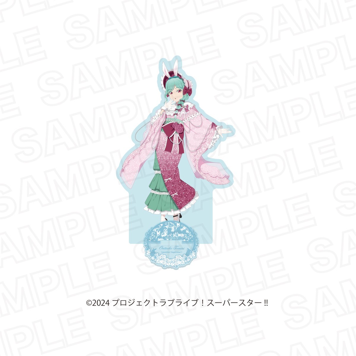 Leface Love Live! Superstar!! x Karaoke no Tetsujin -Hop, Step, Moon!- Newly Drawn Acrylic Stand Moon Viewing ver. Tomari Onitsuka Bild 2