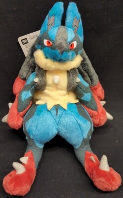 Takara Tomy Arts I Choose You! Pokemon Get Plush Toy Pocket Monsters Mega Lucario 0448 image 1