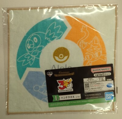 Bandai Spirits Ichiban Kuji Pokemon 30th ANNIVERSARY vol.2 I-Prize I: Alola Region Hand Towel 圖片 1