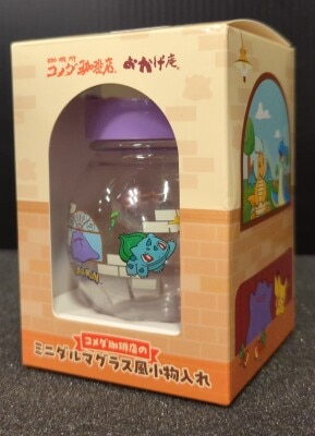 Komeda Coffee Shop Okage-an Pokemon Together♪ Komeda Coffee Shop Mini Daruma Glass Style Trinket Box รูปภาพ 1