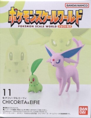 Bandai Namco Pokemon Scale World Johto Region Pokemon Chikorita & Espeon 11