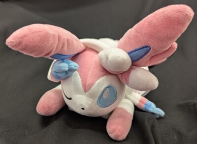 Bandai Spirits Mofugutto Plush Toy Eevee Friends Espeon & Sylveon Naptime Ver. Pokemon Sylveon รูปภาพ 1