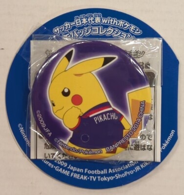 Banpresto Can Badge Collection / Japan National Football Team with Pokemon Pocket Monsters (Back) รูปภาพ 1