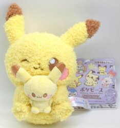 Takara Tomy Plush Stuffed Toy Mascot/ Plush Toy Together Ver. PokePeace Pikachu รูปภาพ 1