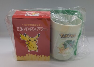McDonald's Pokemon Summer chance Bag 2026: Pokemon x McDonald's [Potato Timer / Pikachu& Bulbasaur Cup / Zip-sealed bag]