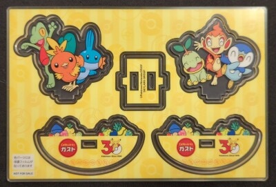 Skylark's Yurayura Acrylic Stand Gusto x Pokemon 30th Anniversary Campaign: Treecko & Torchic& Mudkip/ Turtwig & Chimchar & Piplup 图片 1