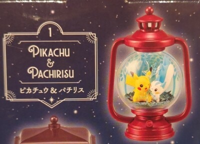 Re-Ment Pokemon LANTERN DIORAMA Pikachu& Pachirisu 1 รูปภาพ 1