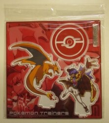 Pokemon Acrylic Stand Keychain / Pokemon Trainers - Dande & Charizard