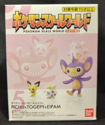 Bandai Pokemon Scale World Johto Region Pokemon Pichu and Togepi and Aipom 5 image 1