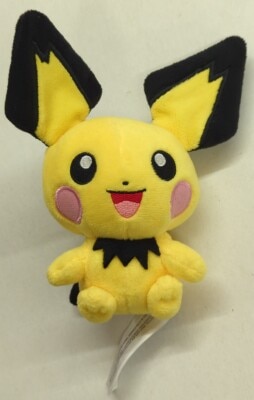 Pokemon - Plush Stuffed Toy/Pokemon fit/Yellow Tag Pocket Monster Pichu Bild 1