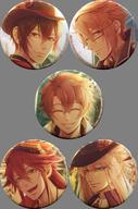 バッジ・ピンズ(キャラクター) [単品] 集合 缶バッジ5種セット 「Code：Realize Fantastic party! イベント限定グッズ付きパンフレット」 同梱特典