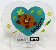 マグカップ・湯のみ SHOOKY(シュガ) アクリルスタンドコースター 「BT21×爽健美茶」 わたしのLoveマイルコース第1弾 1Loveマイル抽選特典