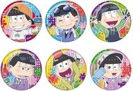 バッジ・ビンズ 全6種セット 「おそ松さん キラキラ缶バッジ おえかき松」