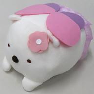 ぬいぐるみ しろくま ざっそうとようせいのお花畑 うつぶせぬいぐるみBIG 「すみっコぐらし」