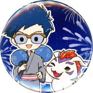 バッジ・ピンズ 城戸丈＆ゴマモン 「デジモンアドベンチャー POP UP SHOP in Tree Village 缶バッジ 浴衣ver. グラフアート」
