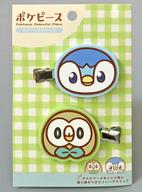 アクセサリー(非金属) ポッチャマ＆モクロー ポケピース ラバーヘアクリップ 「ポケットモンスター」 圖片 1