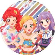 バッジ・ピンズ(キャラクター) 氷上スミレ＆新条ひなき＆紅林珠璃 「アイカツ!シリーズ 5thフェスティバル!! グリッター缶バッジ」