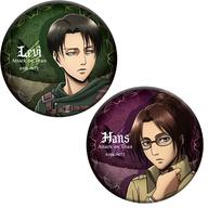 Attack on Titan Levi & Hange Can Badge Set (2-piece) image 1