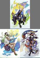 Clemont & N & Iris & Cilan A4 Clear File 3-Piece Set Pokemon Trainers image 1
