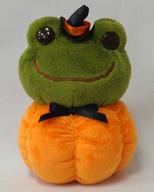 ぬいぐるみ ピクルス(カボチャ) ハロウィンだるま(ぬいぐるみ) 「pickles the frog-かえるのピクルス-」