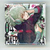 バッジ・ピンズ 笹塚尊 ジャケット絵柄スクエア缶バッジ 「CD Collar×Malice Character CD vol.4 笹塚尊」 ステラワース購入特典