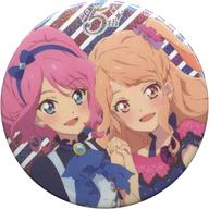 バッジ・ピンズ(キャラクター) 桜庭ローラ＆香澄真昼 「アイカツ!シリーズ 5thフェスティバル!! グリッター缶バッジ」