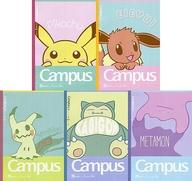 ノート・メモ帳 ポケモンセンターオリジナル キャンパスノートドット入りA罫5冊パック 「ポケットモンスター」 ポケモンセンター限定 圖片 1