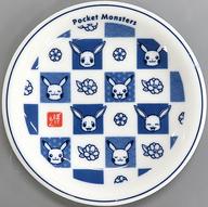 皿・茶碗 ピカチュウ＆イーブイ 千代紙 染付ケーキ皿 「ポケットモンスター」 圖片 1