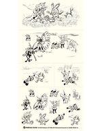 シール・ステッカー(キャラクター) ぽけもん戯画 和紙シール 「ポケットモンスター」 ポケモンセンター限定