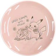 皿・茶碗 ピカチュウ＆シェイミ プレート LOVELY FLOWERS WITH PIKACHU ピンク M 「ポケットモンスター」 ポケモンセンター限定 圖片 1