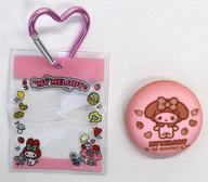 バッジ・ピンズ マイメロディ 「サンリオキャラクターズ PVCクリアケースつき ふわふわ クッキー風缶バッジ」