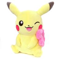 ぬいぐるみ ピカチュウ(メスのすがた/ピンク) Girlish PIKACHU でっかいぬいぐるみ〜ふわふわオシャレ〜 「ポケットモンスター サン＆ムーン」 hình ảnh 1