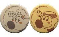 Kirby Cafe Kirby (Donut) & Waddle Dee (Cake) Mini Can Badge Collection 2 2-Piece Set image 1