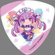 Badge Pin Minato Aqua & Little Twin Stars Virtual YouTuber Hololive × Sanrio Characters Triangle Can Badge image 1