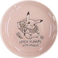 皿・茶碗 ピカチュウ＆キュワワー プレート LOVELY FLOWERS WITH PIKACHU ピンク S 「ポケットモンスター」 ポケモンセンター限定 Bild 1