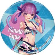 バッジ・ピンズ 湊あくあ(通常Ver.) 「バーチャルYouTuber ホロライブ ホロライブ・サマー2023 in マルイ 缶バッジ 水着ver.」