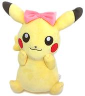 ぬいぐるみ ピカチュウ(メスのすがた/リボン) Girlish PIKACHU でっかいぬいぐるみ 「ポケットモンスター サン＆ムーン」 imagen 1