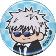 Badge: Jujutsu Kaisen Gojo Satoru Blue/Full Color Trading Mini Can Badge - Kokoyoku Tamaori Suit Ver. image 1