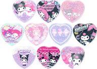 バッジ・ビンズ 全10種セット 「サンリオキャラクターズ MY MERODY KUROMI シークレットハートホログラム缶バッジ」