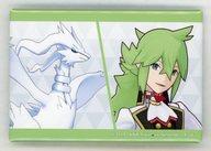 バッジ・ピンズ N(21アニバーサリー)＆レシラム 「ポケットモンスター ポケモンマスターズEX×カラオケまねきねこ 長方形缶バッジ」 画像 1